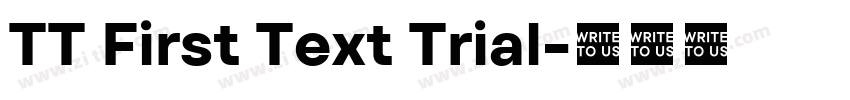 TT First Text Trial字体转换